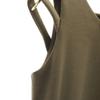 T_LOPLAN No sleeve slit Long dress F Khaki Brown Women Used
