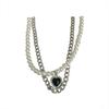 Black Love Double Layer Retro Pearl Clavicle Necklace - 2025 Hip-Hop Cold Style for Women