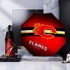 Flames Hockey Team Logo Umbrella Folding umbrella, automatic umbrella 8-Frame for Travel, camping Use Gift for Halloween Christmas