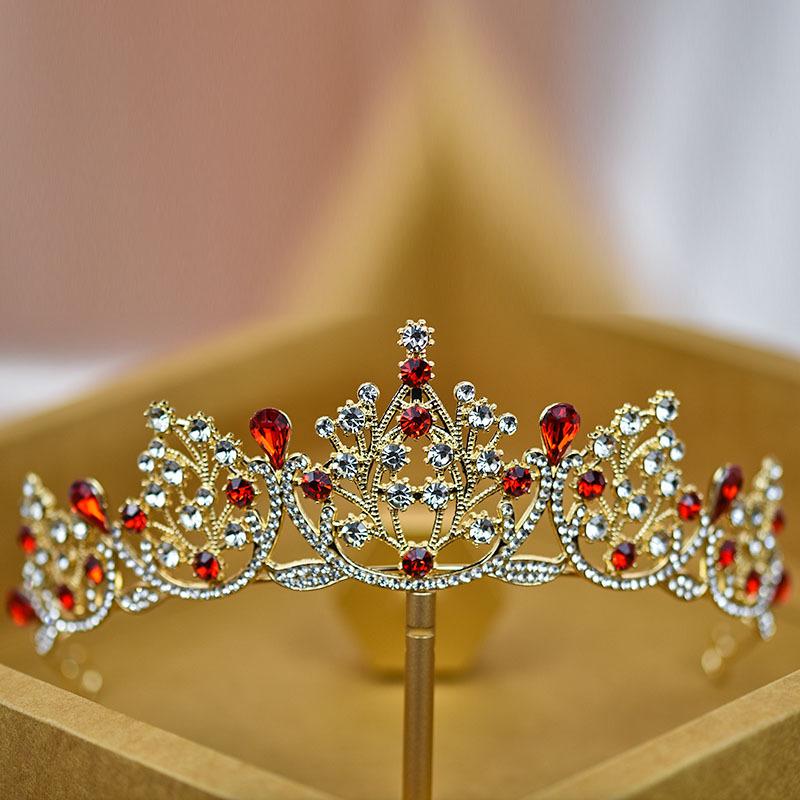 Bridal Crown Tiara Colored Diamond Coming of Age Ceremony Princess Bestie Gift Birthday Rhinestone Crown