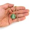 Handmade Gold Wire Winding Irregular Conformal Natural Stone Crystal Rough Stone Pendant Necklace N661