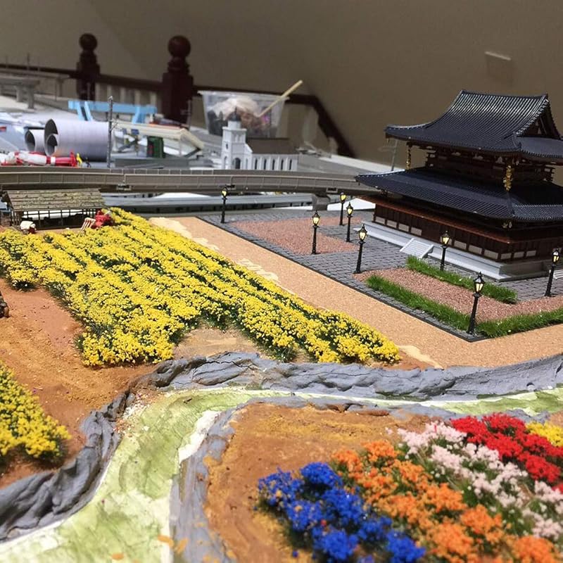 flower Materials for diorama Flower series pink Scenery collection glass model building model decoration landscape miniature garden model railway