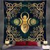 VIKAMA Dark Starry Sky Moon Tapestry Dreamlike Star And Moon Element Tapestry Bedroom Headboard InstagramStyle Decor Tapestry