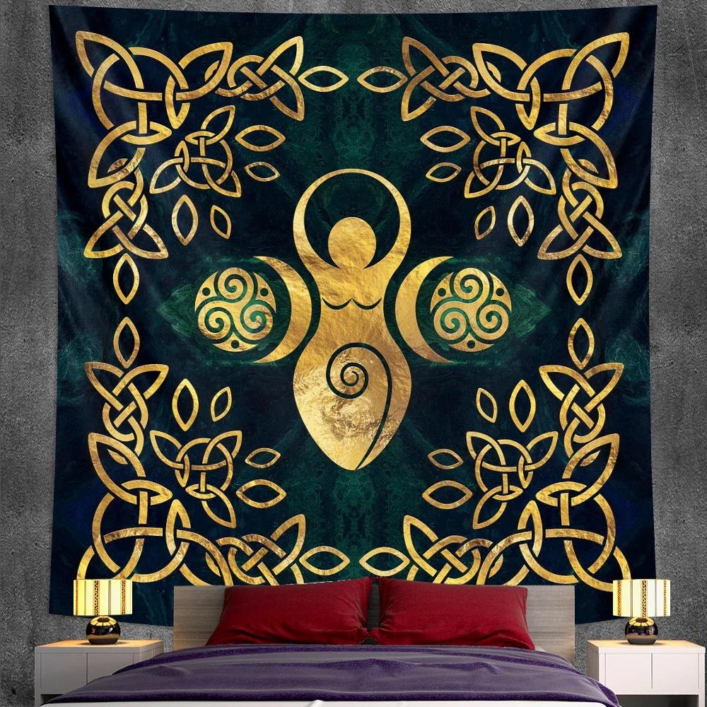 VIKAMA Dark Starry Sky Moon Tapestry Dreamlike Star And Moon Element Tapestry Bedroom Headboard InstagramStyle Decor Tapestry