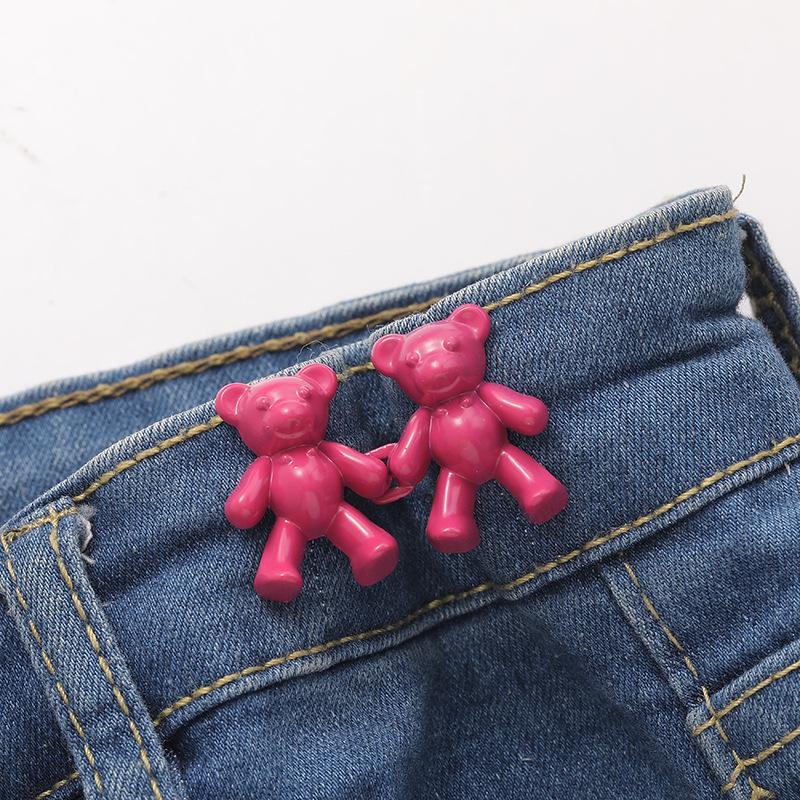 Screw-On Waist Cincher: Double-Buckle, No-Sew Button for Tightening Oversized Jeans