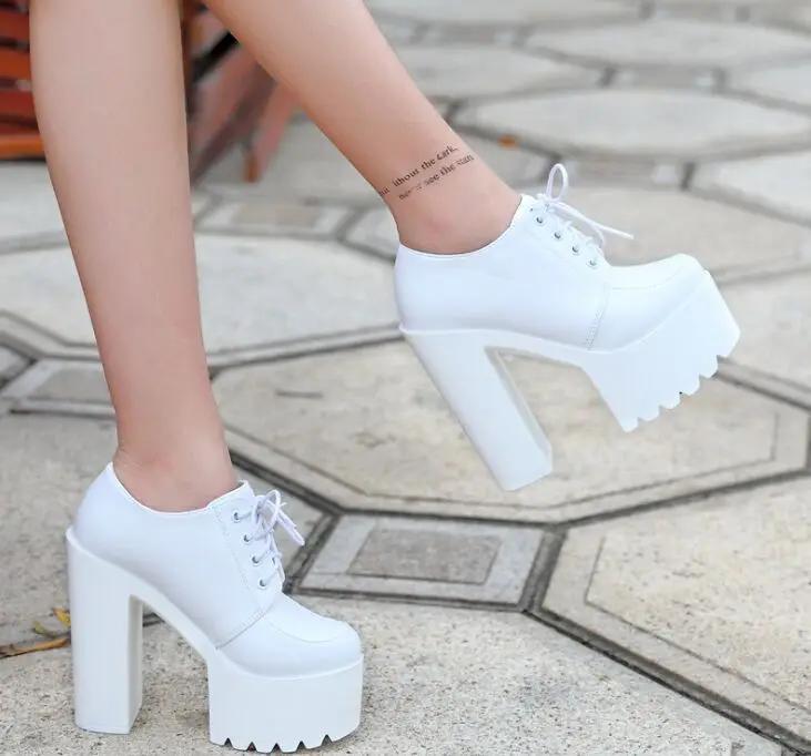 Europe and America Style Sexy High Heels 15 Cm Crude with Super High Heel Women's Boots Ankle Boots Classic Fashion Short Boots