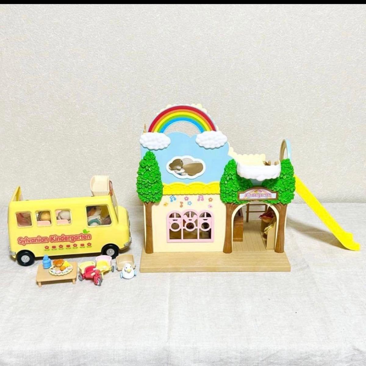 Used Sylvanian Families Forest Kindergarten Gift Set etc.