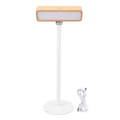 360 Degree Rotation Wall Sconce Rechargeable Warm Light 3000K Dimmable Touch Control Magnetic Wood