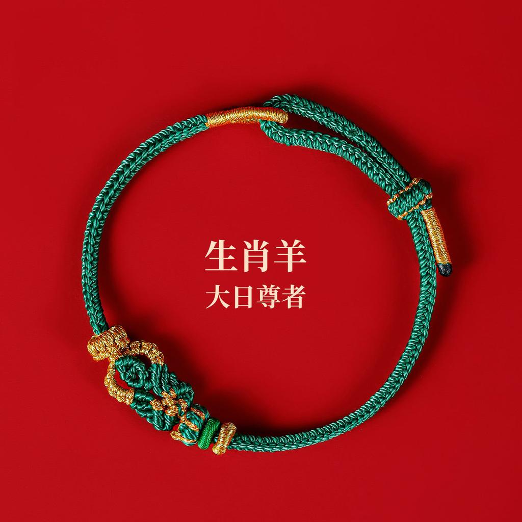 Wutai Mountain2026Red String Bracelet for Good Luck in the Year of the Horse, Braided Rope Tai Sui Amulet Bracelet Gift