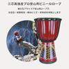 Djembe Ethnic Musical Instrument Toy Home Drum Percussion Sheepskin Durable Hand-Painted Pattern Bright Tone Suitable for Adults and Beginners Large
