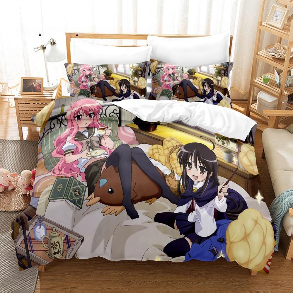 New Anime The Familiar of Zero Bedding Set Single Twin Full Queen King Size Bed Set Adult Kid Bedroom Duvet Cover Sets Anime Bed