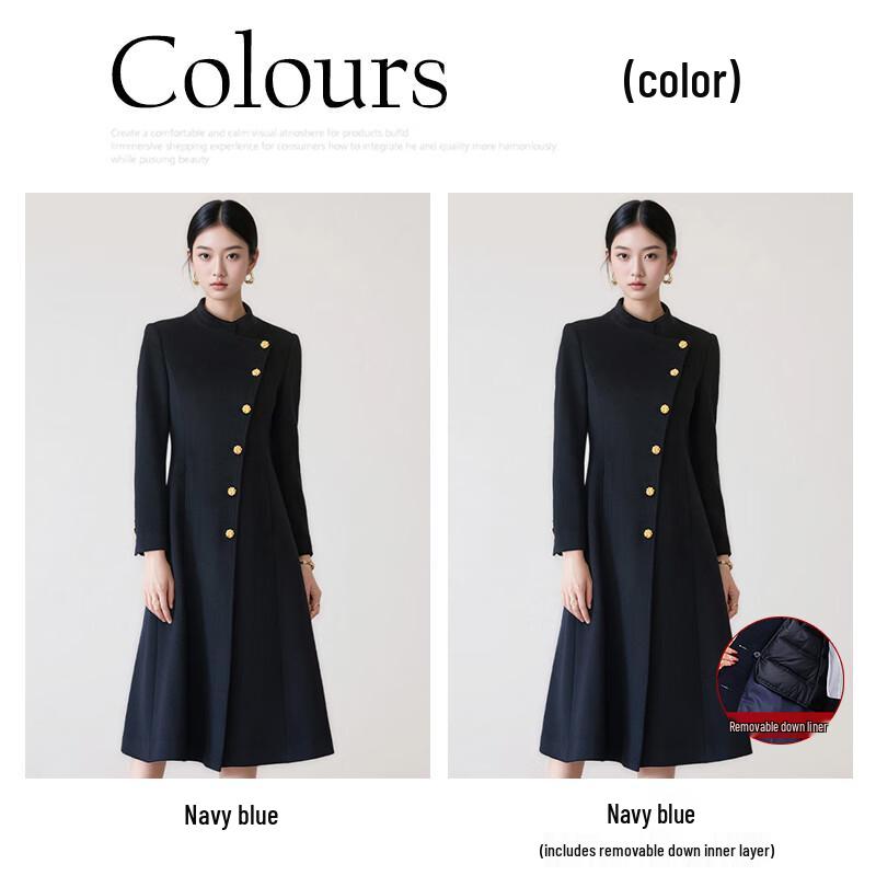 Women's Tluoman Professional Waist-Cinched Wool Blend Coat