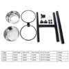 Anti-slip Elevated Durable Dog Bowls Adjustable Height Pet Cat Feeding Dish