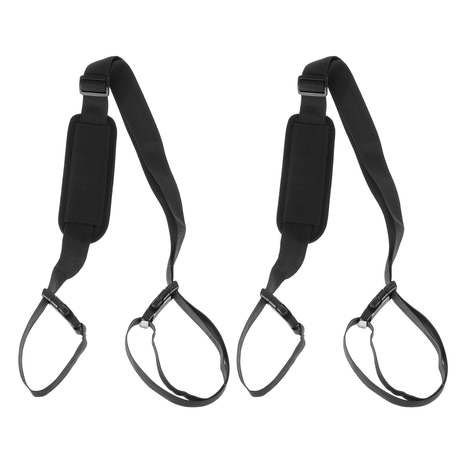 

PATIKIL Beach Chair Set of Shoulder Straps for Folding Chair Black Straps, 2, Backpacks,