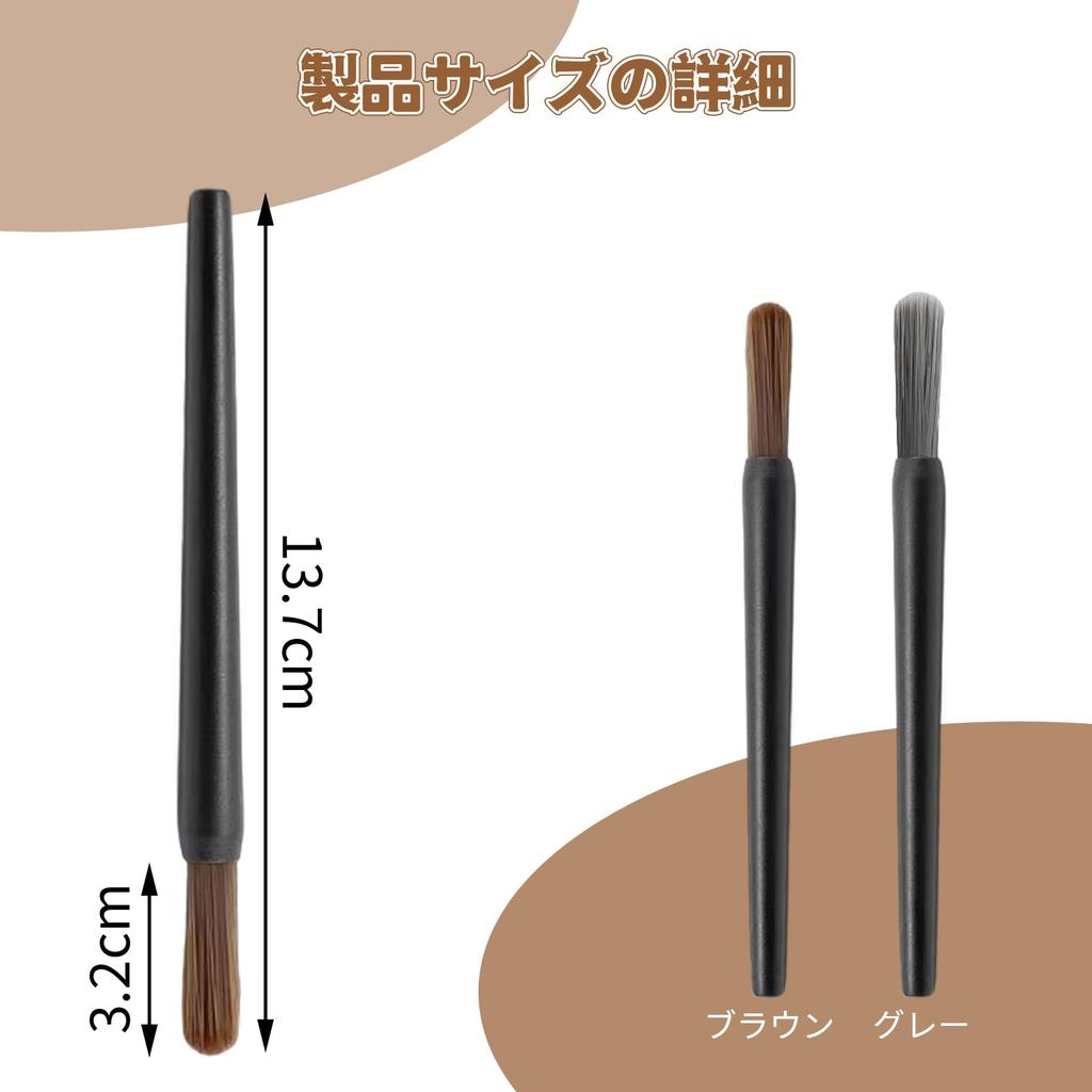 DELUXEFOX Coffee Mill Cleaning Brush (2-Pack) - Coffee Cleaning Brush, Coffee Grounds Cleaning Brush, Fine Powder Removal Cleaning Brush, Coffee