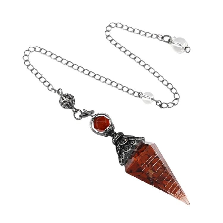 Pêndulos de Cristal Lápis-lazúli Místicos, para Praticantes de Reiki Suprimento para Cerimônias de Bruxaria Pêndulos Pedra Radiestesia