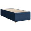 Box Spring Bed with Mattress Blue 90 X 200 Cm Fabric