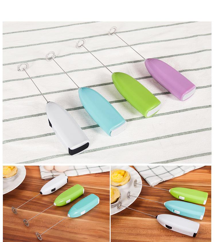Handheld Electric Egg Beater Mini Mixer for Home Baking Cream Whipping and Egg Stirring with Stainless Steel Whisk Shaft
