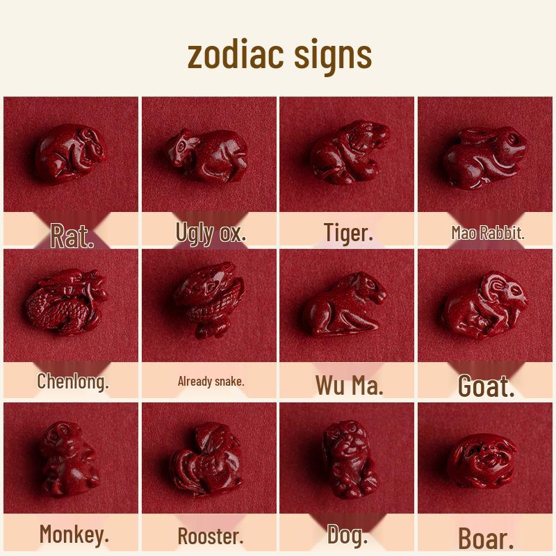 Cinnabar Zodiac Red String Bracelet Anklet, Year of the Snake, Adjustable Gift for Men & Women