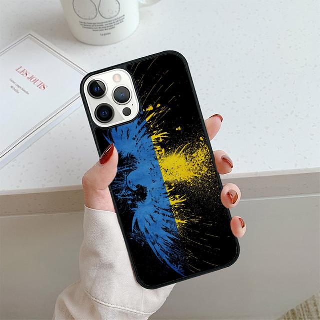 U-kraine Flag Phone Case For iPhone 17 Air 13 12 14 15 16  Cover For Apple iPhone 17 Air 14 15 16 Pro Max Plus Coque
