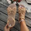 Fashion Fashion Beach Casual Slippers Outdoor Bow Tie Flat Shoes Home Women Anti-slip Trend Sandals 2025 New Summer Lightweight Sandals
