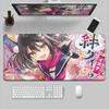 E-sport Gamer Tabletop Rug Office Accessories XXL Notebook Keyboard Mouse Mat Blue Archive Kuda Izuna Anime Girl Mauspad 90x40cm