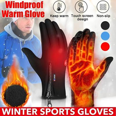 Winter Gloves For Men Women Touchscreen Warm Outdoor Cycling Driving Motorcycle Cold Gloves Windproof Non Slip Gloves