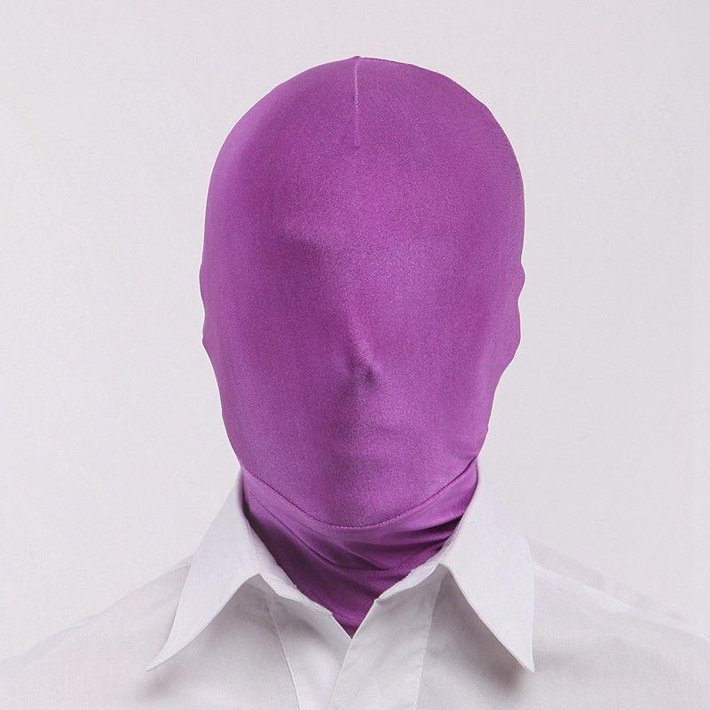 Sexy Cosplay Halloween Party Lycra Spandex Zentai Offene Augen Mund Vollmaske Kapuze