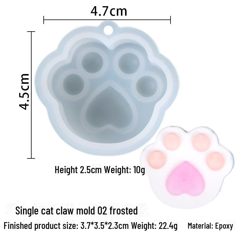 DIY Pazur kota silikonowa forma do robienia kolczyków i breloków
