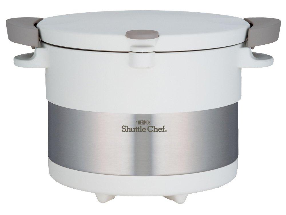 Thermos Vacuum Insulated Cooker Shuttle Chef Pure White PWH 3.0L KBC-3001