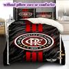 Flamengo football soccer Pattern Bedding,Quilt Set Quilt Cover Pillowcase Home Birthday Gift (1*duvet cover+2*pillowcase,without core)