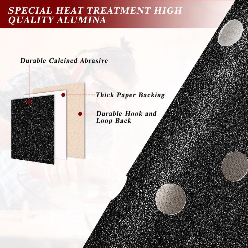 8 Hole 125mm Dry Wet Sanding Disc Universal SandPaper Car Metal Woodworking Polished Tools Accessories Polishing Abrasive Discs