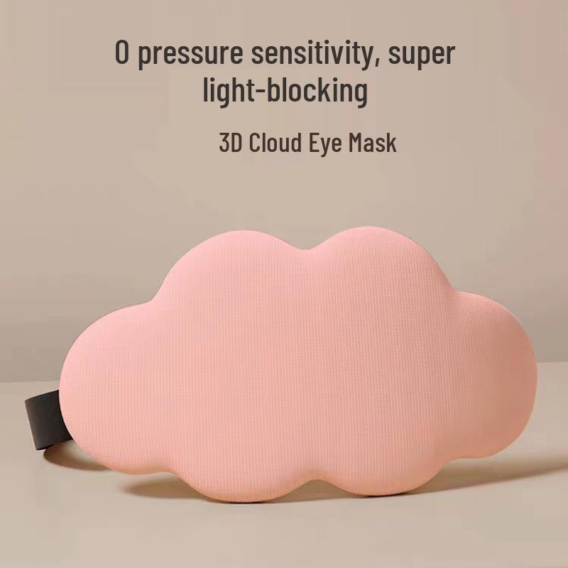 

Cloud 3D Memory Foam Eye Mask - Light-Blocking Sleep Aid for Men & Women, Stereo Design, Ear Hanging, Summer Comfort Single Orange Earplug