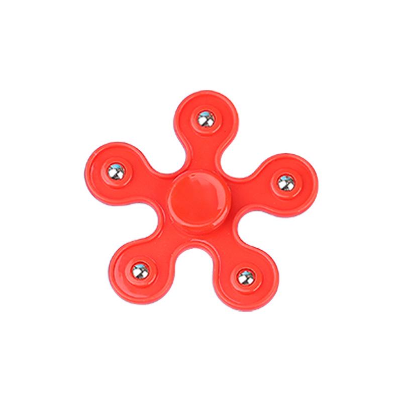 Five-Bead Steel Ball Finger Spinner: Pentagonal Decompression Toy