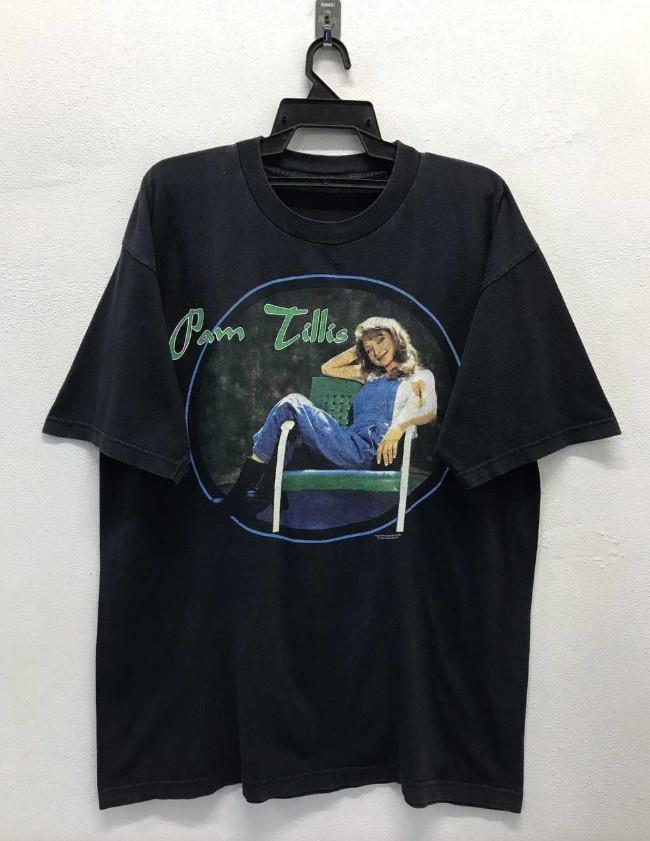 

Pam Tillis Land Of The Living Adult Cotton Shirt Short Tee SB320 M