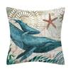 Dekoracyjna poszewka na poduszkę ze zwierzętami morskimi Poduszka na sofę Skorupa żółwia morskiego Poduszka Dekoracyjna poszewka na poduszkę do domu