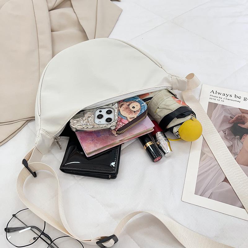 Korean Version Bag Solid Color Women's Casual Versatile Bag Commuter Crossbody Bag Dumpling Bag Shoulder Bag