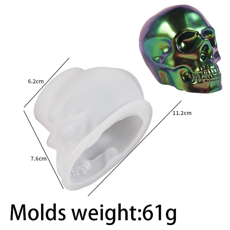 

Halloween Ornament Silicone Candle Mold DIY Handmade Skull Scented Candle Soap Plaster Resin Casting Molds Home Decor Craft Gift