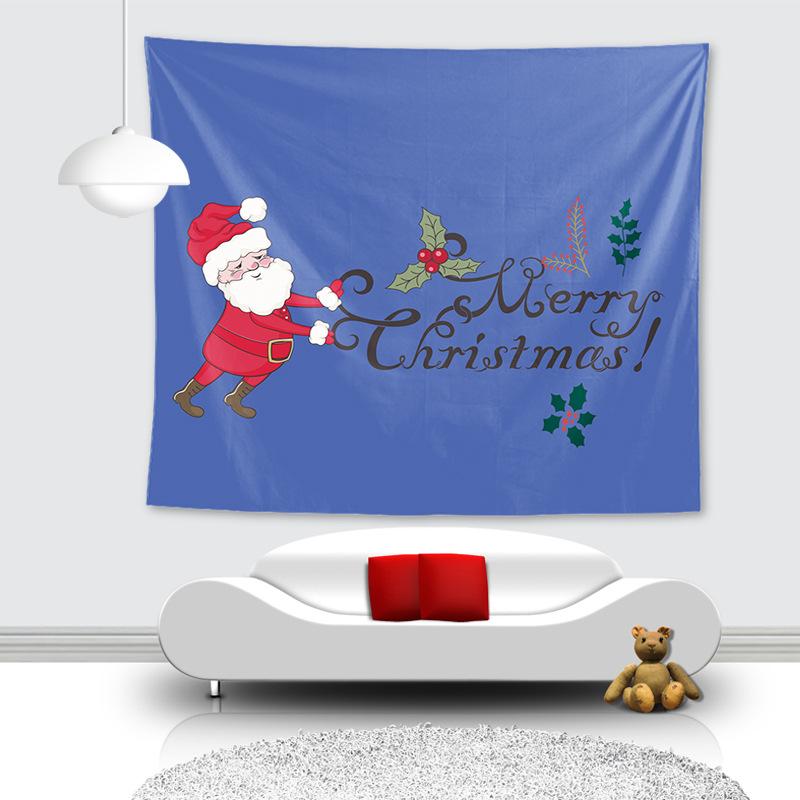 Strength Factory Foreign Trade European and American Christmas New Year Tapestry Beach Towel Rug