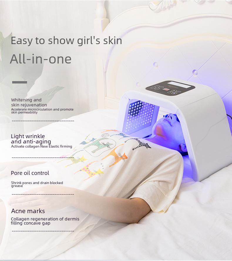 Photon Hautverjüngungsmaske: Rot/Blau-Lichttherapie für Schönheitsstudios