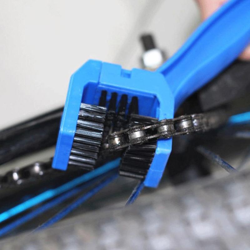 Portable Bicycle Chain Cleaner Motorcycle Road Bike Chain Clean Brush Bicycle Clean Tool Cycling Chain Maintenance Tools