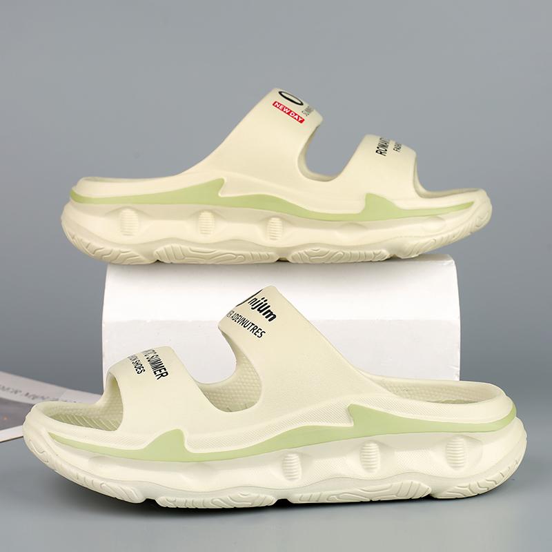 Sommer Herreslippers Utendørssandaler Strand Komfortable Myke Slides Innendørs Fritidssko