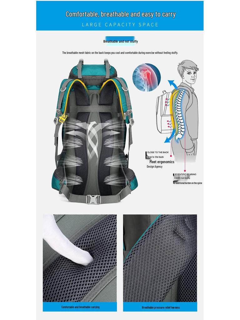 New Waterproof Multifunctional Outdoor Backpack: Camping, Sports, Mountaineering & Portable Storage Bag