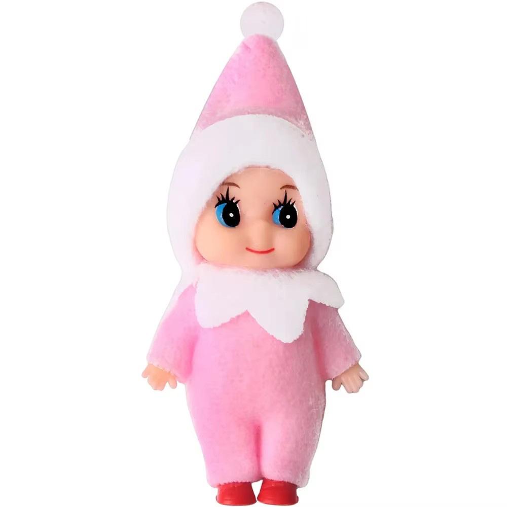 1pc Christmas Baby Elf Doll Pendants Xmas Tree Oranments Merry Christmas Decor Noel Happy New Year Natal Kids Gift Felt Doll Toy