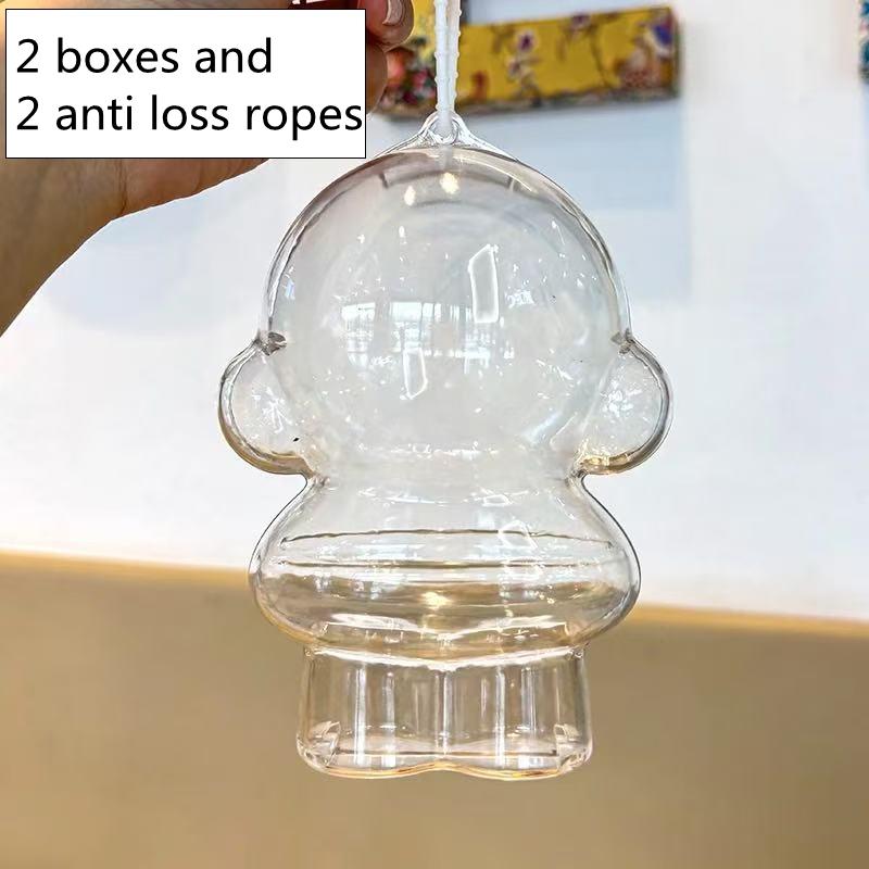 Accessories Doll For Skull Panda Protective Cover Transparent Plush Dolls Display Portable Organizer Box For Winter Symphony