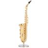 Saxofon Ozdoby Miniaturní Dekorace Mini Model Hudebního Nástroje Dárek Řemeslo 19cm
