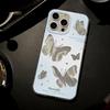 Feather Luster Phone Case for Samsung A53 A14 A33 A12 A32 S24 S23 Plus S20 S21 FE for iPhone 17 15 16 13 Pro 17 16 Pro Max Butterfly Bow Phone Case