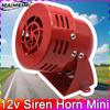12V Sirenenhorn Mini 110dB Rotes Luftschutzsirenenhorn Lautsprecher Alarm Auto LKW Ton Elektromotor Angetrieben Druckluft-Horn Laut