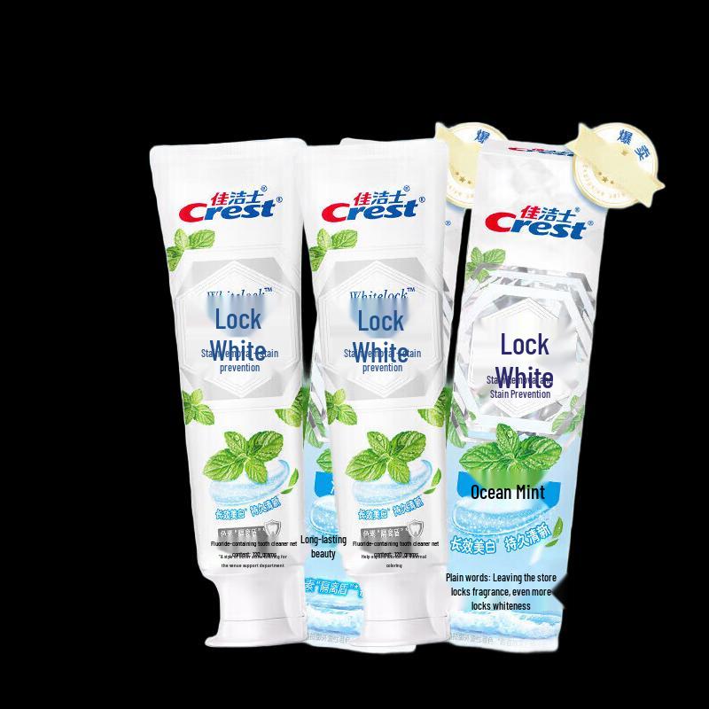 

Отбеливающая зубная паста Crest двойного цвета