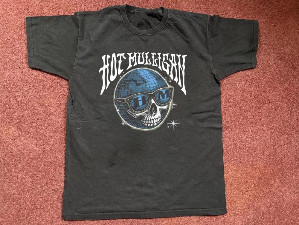 Hot Mulligan Skull Disco Black Cotton Full Size S-5XL Unisex T-Shirt XXXL